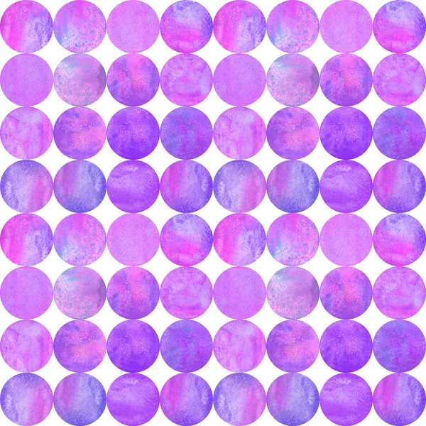 Abstract Aquarel Achtergrond Met Kleurrijke Cirkels Wit Aquarel Hand Getrokken — Stockfoto