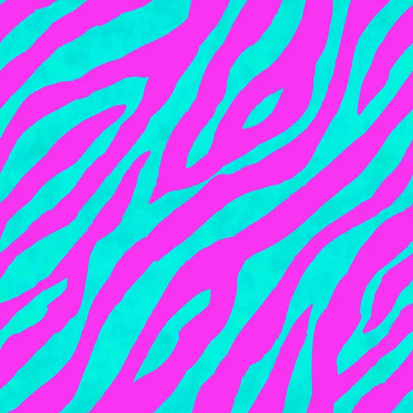 Abstrato rosa e azul zebra listrado texturizado sem costura padrão fundo — Fotografia de Stock
