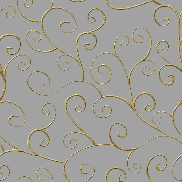 Barokke stijl naadloze patroon ornament achtergrond. Elegante luxe mode textuur — Stockfoto
