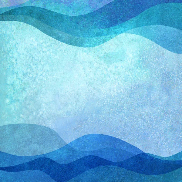 Aquarel transparante zee oceaan Wave Teal Turquoise gekleurde achtergrond. Aquarel handgeschilderde golven illustratie — Stockfoto