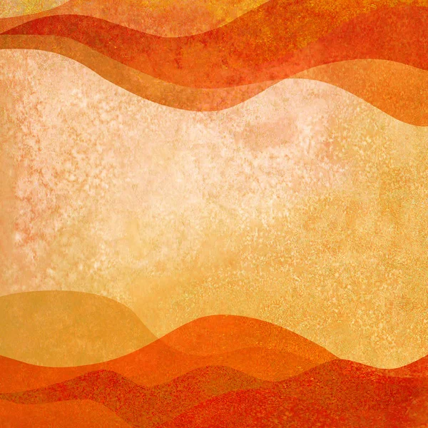 Podzimní pozadí. Akvarel průhledná oranžová barva ručně malované vlny ilustrace — Stock fotografie