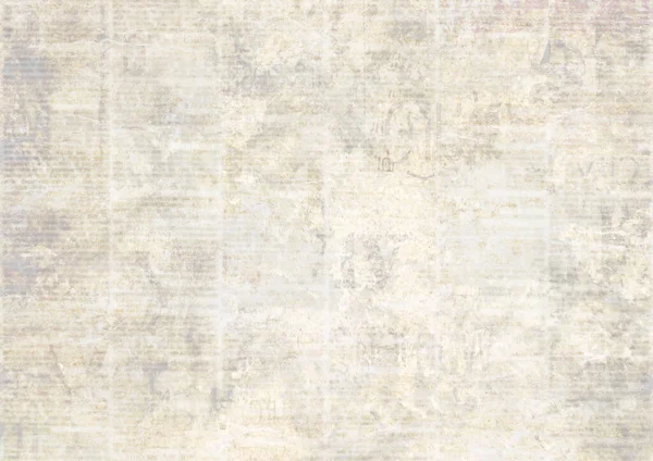 Eski Gazete Kağıdı Grunge Doku Arka Planı Bulanık Eski Gazeteler — Stok fotoğraf