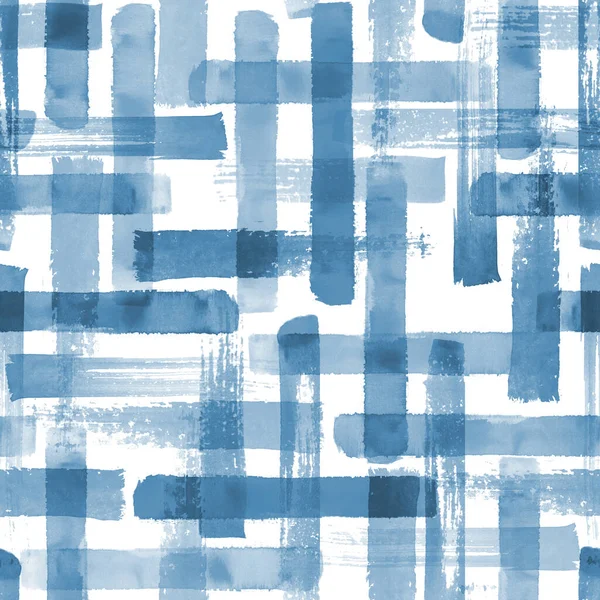 Abstraktní Grunge Kříž Geometrické Tvary Současné Umění Modrá Barva Bezešvé — Stock fotografie