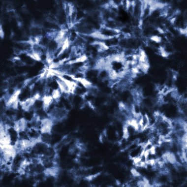 Renkli shibori desenli kravat. Suluboya elle boyanmış çivit mavisi donanma süslemeleri beyaz arka planda. Suluboya soyut doku. Tekstil, kumaş, duvar kağıdı, ambalaj kağıdı baskısı.