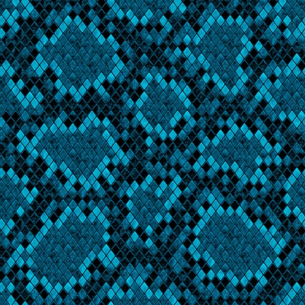 Modèle Sans Couture Peau Serpent Reptile Turquoise Turquoise Foncé Texture — Photo