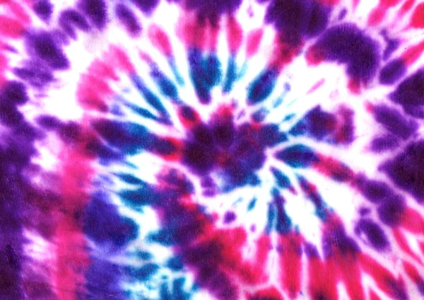 Tie Dye Spiral Shibori Watercolor Hand Painted Colorful Ornamental Elements — Stock Photo, Image