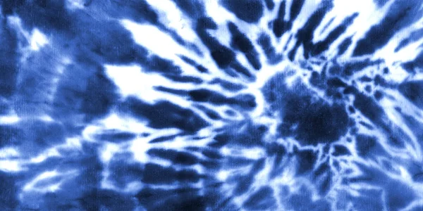 Corante Laço Espiral Shibori Aquarela Pintado Mão Indigo Azul Marinho — Fotografia de Stock