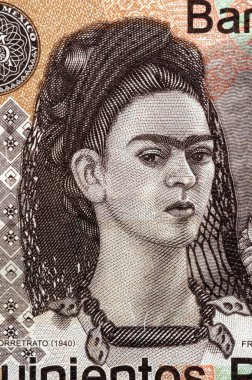 Frida Kahlo'nun Meksika banknotunda portresi