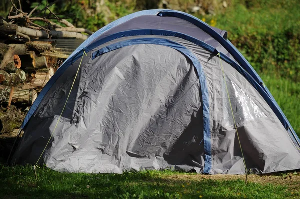 Summer camping holidays in a tent