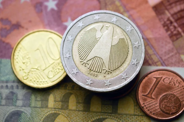 Німецький Євро Банкнотах — стокове фото