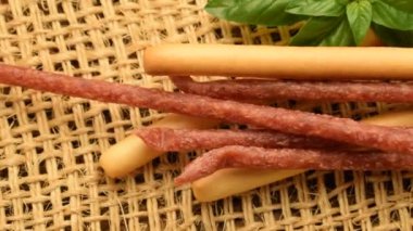 Salame stick tyrolini with Grissini
