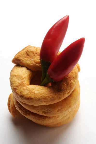 Taralli Con Pimienta Picante —  Fotos de Stock