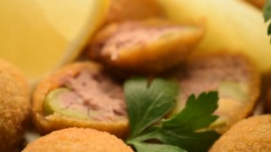 Olive Ascolane Marche 'a yaklaş.