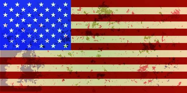 Flaga Stanów Zjednoczonych Tło Flagą Ameryki — Wektor stockowy