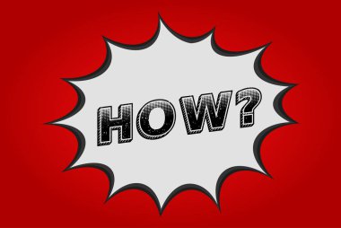 Soru nasıl pop sanat konuşma balonu