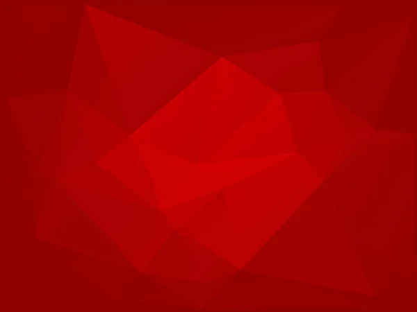 Rouge Bas Fond Poly Grand Motif Triangles Design Moderne Fond — Image vectorielle