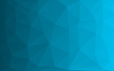 Hafif mavi düşük poli arka plan. Üçgen desen, modern tasarım. Geometrik gradyan arka planı, origami stil. İçerik için yer poligonal mozaik şablonu. Vektör çizim, geometrik tarzı.