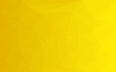 Sarı düşük poli arka plan. Üçgen desen, modern tasarım. Geometrik arka plan, origami stil. İçerik için yer poligonal degrade mozaik şablonu. Vektör çizim, geometrik tarzı.