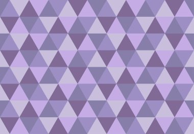 Mor üçgen seamless modeli. Düşük Poli geometrik arka plan. Menekşe, mor, lavanta renk. Tekstil, posterler, el ilanları, T-shirt, baskı tasarımı duvar kağıtları. Mozaik şablonu üçgen yaptı. Vektör çizim