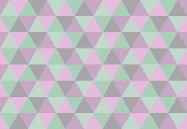 Pastel Driehoekige Naadloze Patroon Lage Poly Geometrische Achtergrond Groene Violette — Stockvector