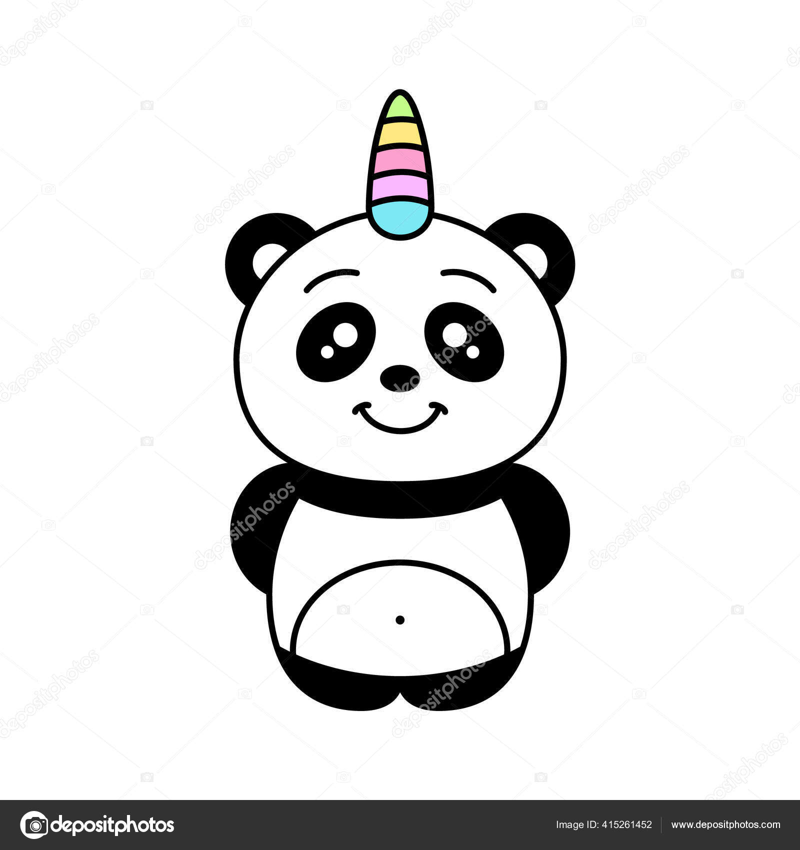 Panda Unicorn Cartoon Character Funny Kawaii Pandacorn Smiling Cute Baby Vector Image By C Tacka Vector Stock Panda Unicorn Cartoon Character Funny Kawaii Pandacorn Smiling Cute Baby Vector Image By C Tacka Vector Stock