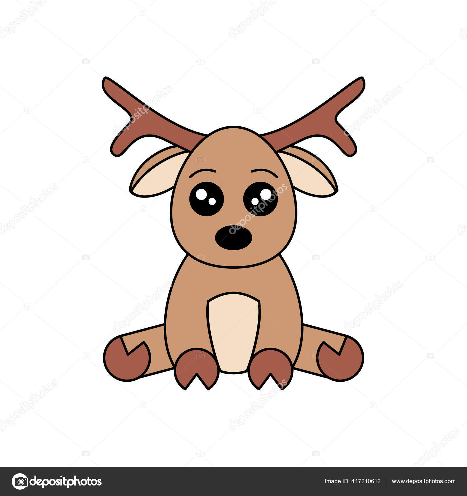 Gợi ý vẽ cute reindeer drawing Cho phòng trẻ nhỏ của bạn