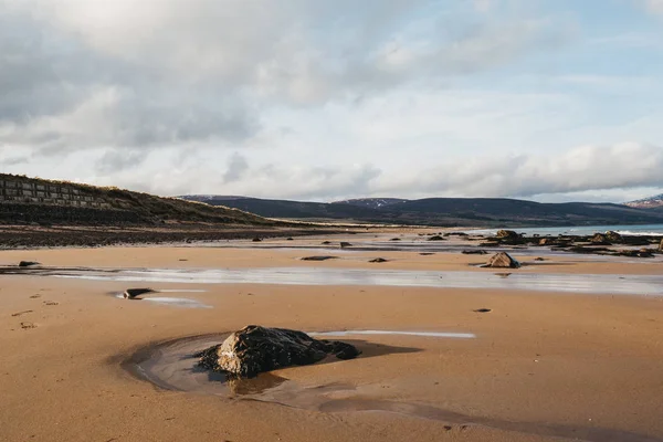Вид Отмеченный Наградами Пляж Брора Шотландия Великобритания — стоковое фото