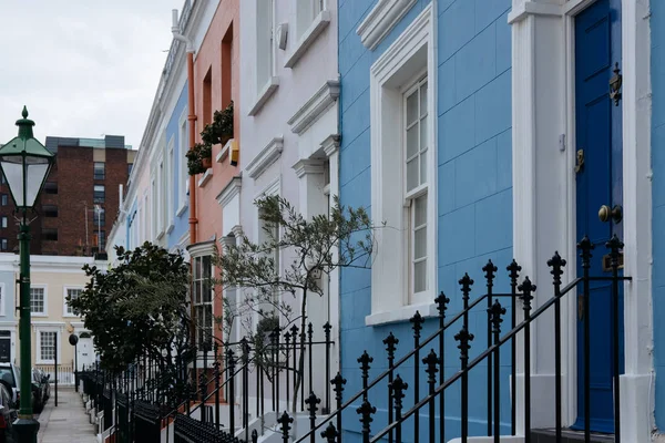 Colourful Terraced Houses Notting Hill Notting Hill One Most Expensive — Stock Photo, Image