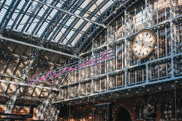 Londres Reino Unido Julio 2018 Quiero Tiempo Contigo Brillante Instalación — Foto de Stock