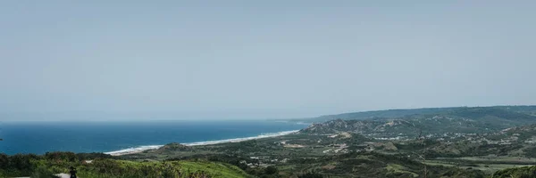 Panoramik Okyanus Plajı Üst Kısmındaki Cherry Tree Hill Barbados Deniz — Stok fotoğraf