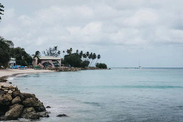 Speightstown Barbade Juin 2018 Vue Sur Mer Turquoise Plage Speightstown — Photo