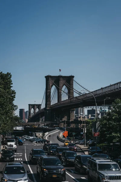 New York Usa May 2018 Traffic Street Brooklyn New York — Stock Photo, Image