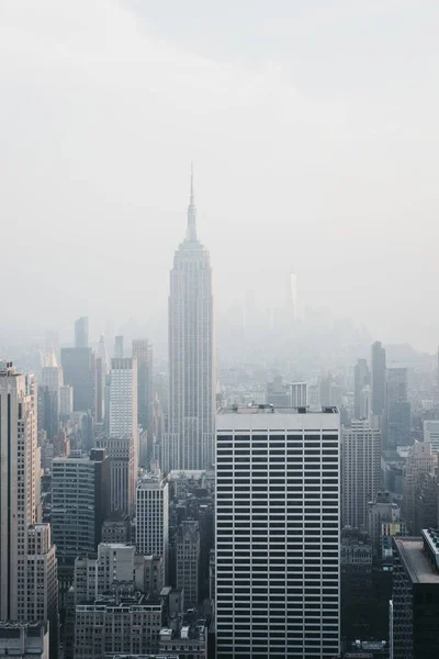 Vista Aérea Del Horizonte Atracciones Nueva York Nueva York Una — Foto de Stock