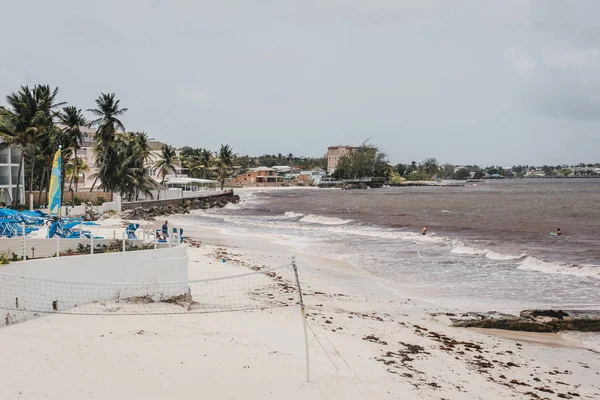 Christ Church Barbade Juin 2018 Vue Sur Plage Côte Sud — Photo