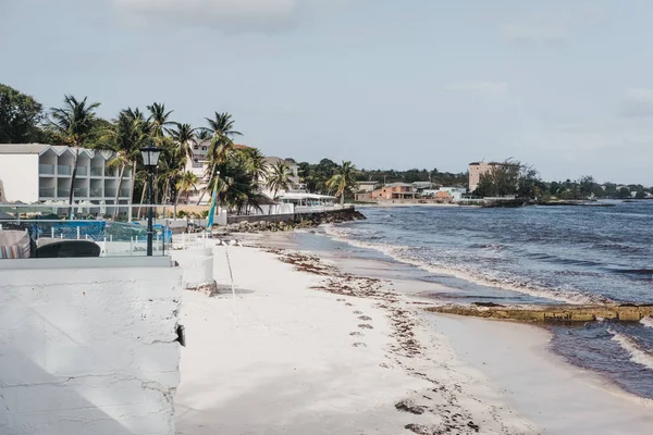 Christ Church Barbados Juni 2018 Blick Auf Den Strand Der — Stockfoto