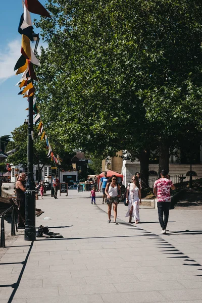 Londres Royaume Uni 1Er Août 2018 Les Gens Passent Devant — Photo