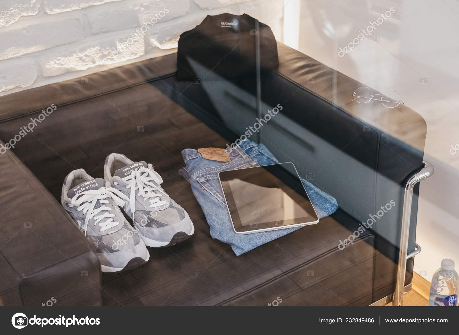 Prague Czech Republic August 2018 Steve Jobs Clothes Exhibit Apple