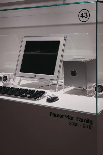 Prague Czech Republic August 2018 Family Powermacs Display Apple Museum — Stock Photo, Image