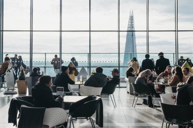 Londra, İngiltere - 13 Ocak 2019: Sky Garden, 