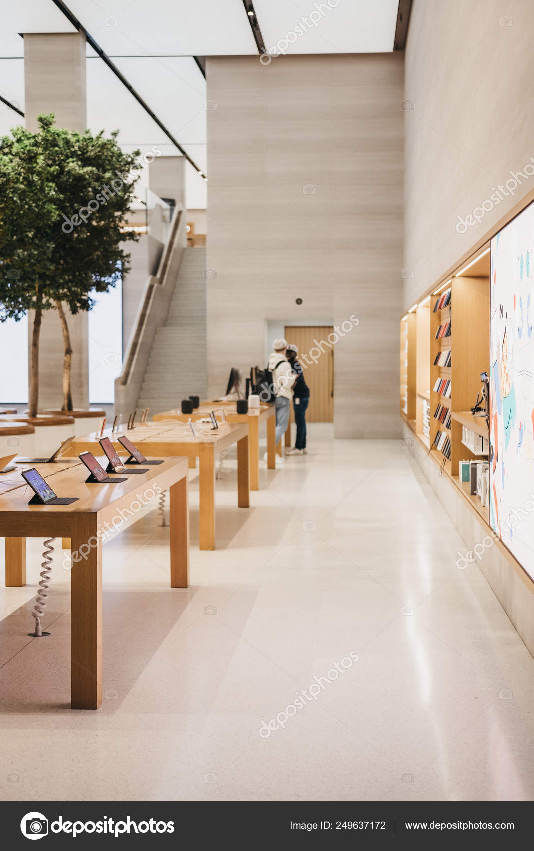 Interior Of Apple Store On Regent Street London Uk