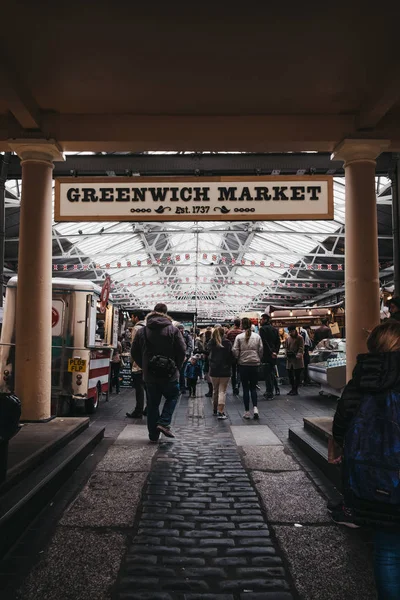 Ludzie na rynek Greenwich, londyńskim rynku tylko zestaw Prenzlauer Berg — Zdjęcie stockowe