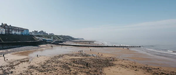 Panoramic view of the Cromer beach, Norfolk, UK. — Stock Photo, Image