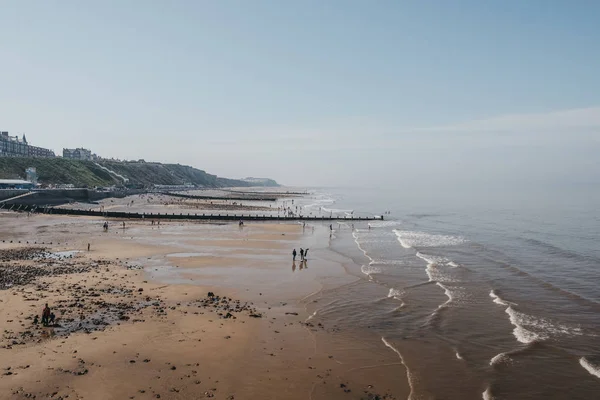 High angle view of the Cromer beach, Norfolk, UK. — Stock Photo, Image