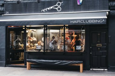 Hairclubbing Dış, Soho, Londra'da bir moda kuaför.