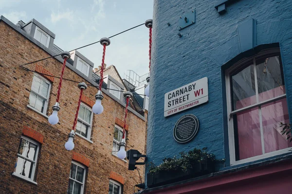 London June 2020 Closed Bars Restaurants Kingly Street Famous Street — Stock Photo, Image