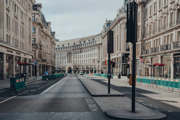London Egyesült Királyság Június 2020 Üres Regent Street Egy Nagy — Stock Fotó