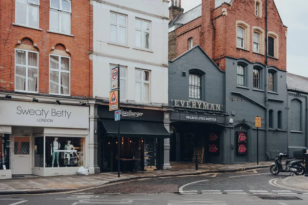 Londen Juli 2020 Winkel Restaurant Everyman Bioscoop Een Lege Hampstead — Stockfoto