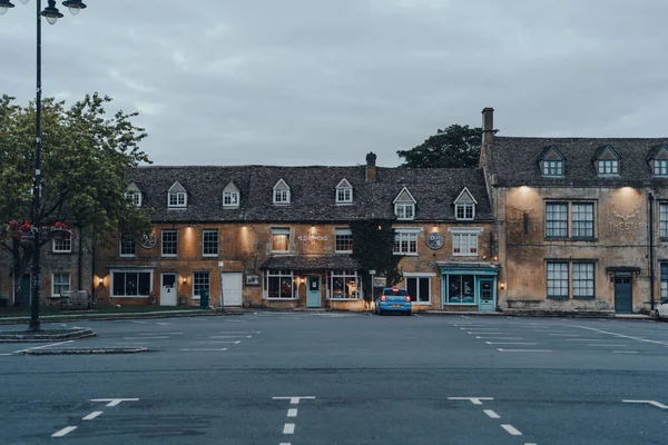 Stow Wold Egyesült Királyság Július 2020 Sorban Üzletek Stow Wold — Stock Fotó