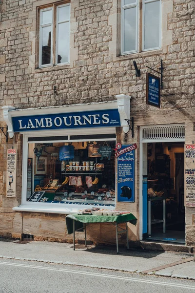 Stow Wold July 2020 Facade Lambournes Butcher Shop Stow Wold — Stock Photo, Image
