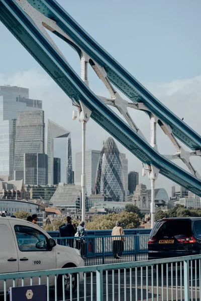 Londra Ngiltere Ağustos 2020 Tarihi Bir Finans Bölgesi Olan Londra — Stok fotoğraf